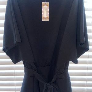 Plus size boohoo black blouse